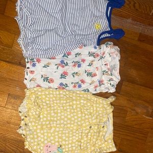 Three Bubble Rompers